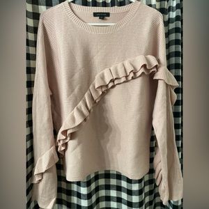 NWT Ruffle Ann Taylor Sweater